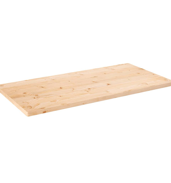 Tischplatte 110x55x2,5 cm Massivholz Kiefer Rechteckig