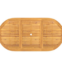 Gartentisch Ausziehbar 110-160x80x75 cm Massivholz Teak