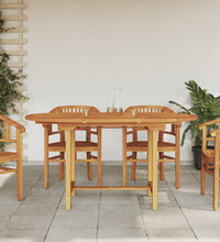 Gartentisch Ausziehbar 110-160x80x75 cm Massivholz Teak