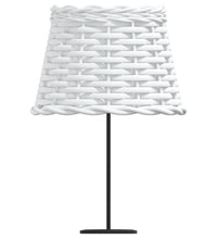 Lampenschirm Weiß Ø20x15 cm Korbweide