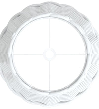 Lampenschirm Weiß Ø20x15 cm Korbweide