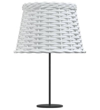 Lampenschirm Weiß Ø25x17 cm Korbweide