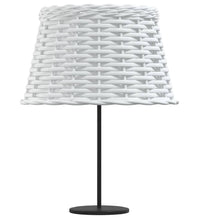 Lampenschirm Weiß Ø38x23 cm Korbweide