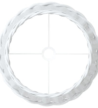 Lampenschirm Weiß Ø45x28 cm Korbweide