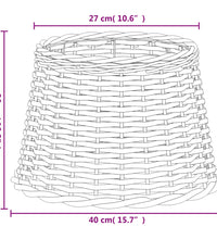 Lampenschirm Braun Ø40x26 cm Korbweide