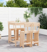 5-tlg. Gartenbar-Set Massivholz Kiefer