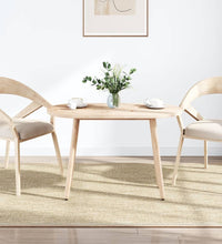 Tischplatte 100x50x2,5 cm Massivholz Kiefer Oval