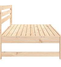 Garten-Mittelsofa 120x80 cm Massivholz Kiefer