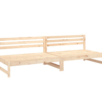 Garten-Mittelsofas 2 Stk. 120x80 cm Massivholz Kiefer