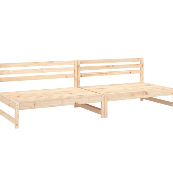 Garten-Mittelsofas 2 Stk. 120x80 cm Massivholz Kiefer