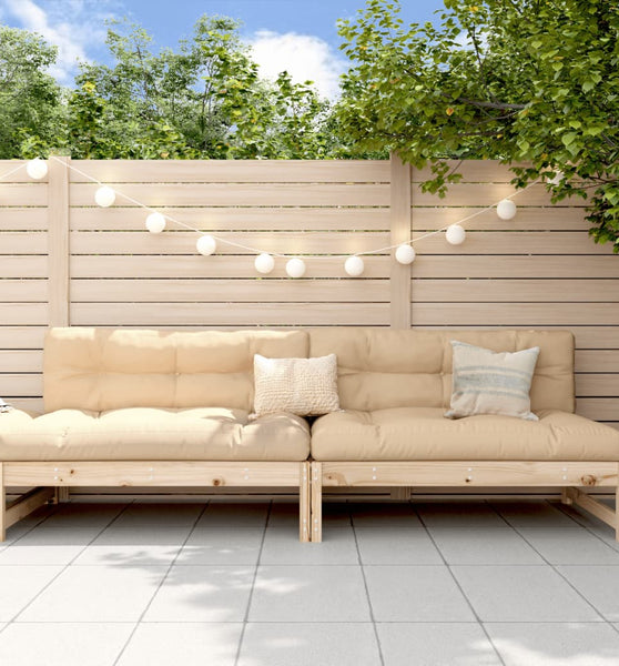 Garten-Mittelsofas 2 Stk. 120x80 cm Massivholz Kiefer