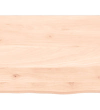 Wandregal 40x30x(2-4) cm Massivholz Eiche Unbehandelt