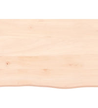 Wandregal 60x40x(2-4) cm Massivholz Eiche Unbehandelt