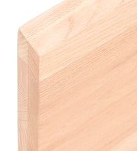 Wandregal 100x50x(2-4) cm Massivholz Eiche Unbehandelt