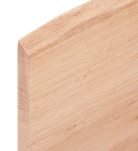 Tischplatte 40x40x2 cm Massivholz Eiche Behandelt Baumkante