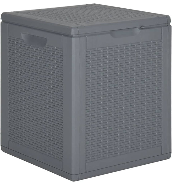 Gartenbox Grau PP Rattan 90 L