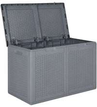 Gartenbox Grau PP Rattan 180 L