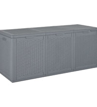 Gartenbox Grau PP Rattan 270 L