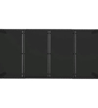 7-tlg. Garten-Essgruppe mit Kissen Schwarz Poly Rattan