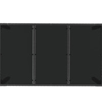 5-tlg. Garten-Essgruppe mit Kissen Schwarz Poly Rattan