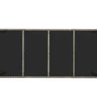 7-tlg. Garten-Essgruppe mit Kissen Grau Poly Rattan