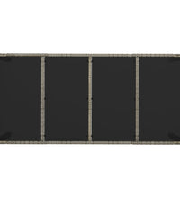 9-tlg. Garten-Essgruppe mit Kissen Grau Poly Rattan