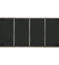 7-tlg. Garten-Essgruppe mit Kissen Grau Poly Rattan