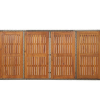 7-tlg. Garten-Essgruppe mit Kissen Grau Poly Rattan