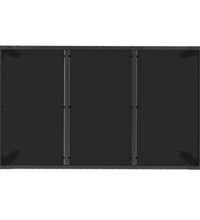 7-tlg. Garten-Essgruppe mit Kissen Schwarz und Grau Poly Rattan