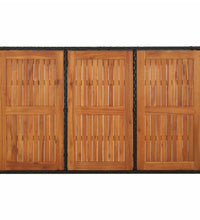 7-tlg. Garten-Essgruppe mit Kissen Schwarz Poly Rattan