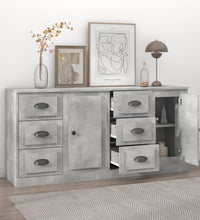 Sideboards 2 Stk. Betongrau Holzwerkstoff