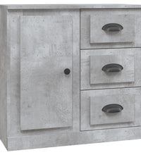 Sideboards 2 Stk. Betongrau Holzwerkstoff