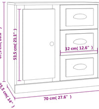 Sideboards 2 Stk. Betongrau Holzwerkstoff