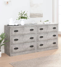 Sideboards 2 Stk. Betongrau Holzwerkstoff