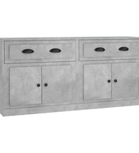 Sideboards 2 Stk. Betongrau Holzwerkstoff