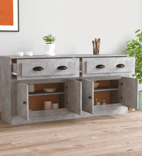 Sideboards 2 Stk. Betongrau Holzwerkstoff