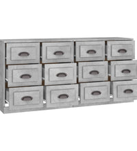 Sideboards 2 Stk. Betongrau Holzwerkstoff