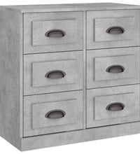 Sideboards 2 Stk. Betongrau Holzwerkstoff