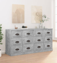 Sideboards 2 Stk. Betongrau Holzwerkstoff