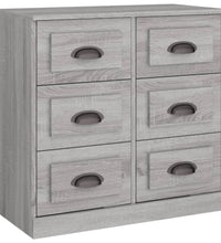 Sideboards 2 Stk. Grau Sonoma Holzwerkstoff