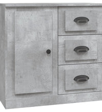 Sideboards 3 Stk. Betongrau Holzwerkstoff