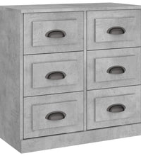 Sideboards 3 Stk. Betongrau Holzwerkstoff