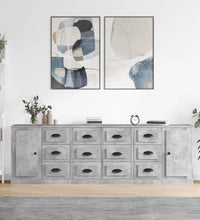 Sideboards 3 Stk. Betongrau Holzwerkstoff