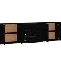 Sideboards 3 Stk. Schwarz Holzwerkstoff