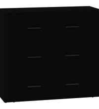 Sideboards 3 Stk. Schwarz Holzwerkstoff