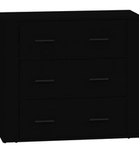 Sideboards 2 Stk. Schwarz Holzwerkstoff