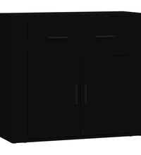 Sideboards 3 Stk. Schwarz Holzwerkstoff