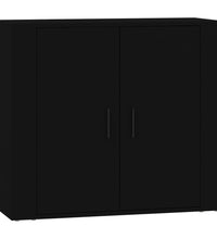 Sideboards 3 Stk. Schwarz Holzwerkstoff