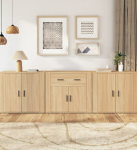 Sideboards 3 Stk. Sonoma-Eiche Holzwerkstoff