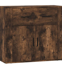 Sideboards 3 Stk. Räuchereiche Holzwerkstoff